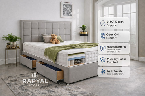 Plush divan bed - plush, set