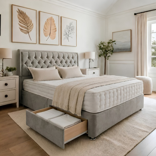 Plush divan bed - plush, set