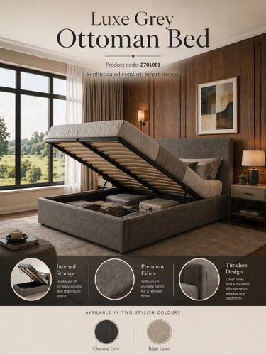 Ottoman storage gas - ottoman, up