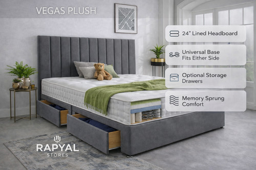 Luxury plush divan bed set - divan,