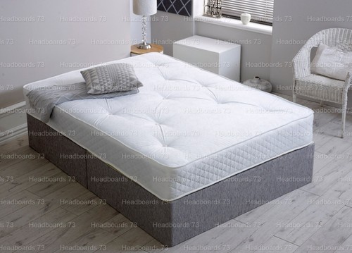 Chenille divan bed base - divan, only