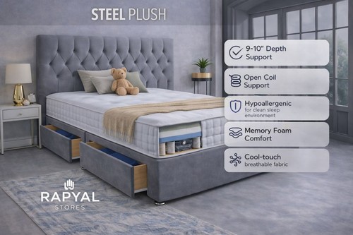 Chesterfield plush divan - plush,